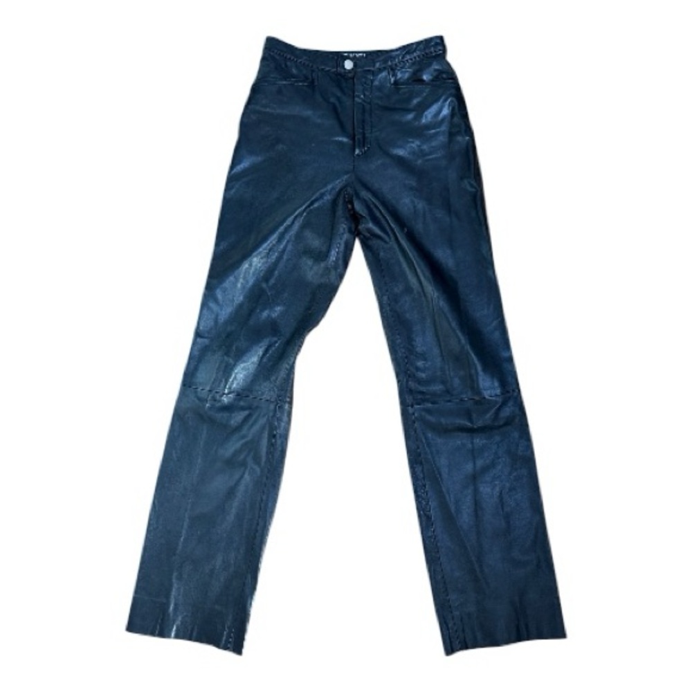 Wilson Black Leather Pants